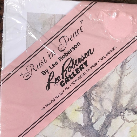 Vintage 1998 Lee Roberson Rust in Peace Limited Edition Numbered & Signed Print - Picture 4 of 6